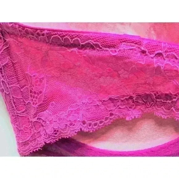 Victorias Secret PINK multi-way push up bra 36D underwired lace accents pink - Picture 4 of 7